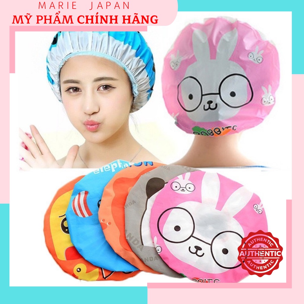 [HCM]Mũ Tắm Trùm Tóc Ủ Tóc Cute Shuya