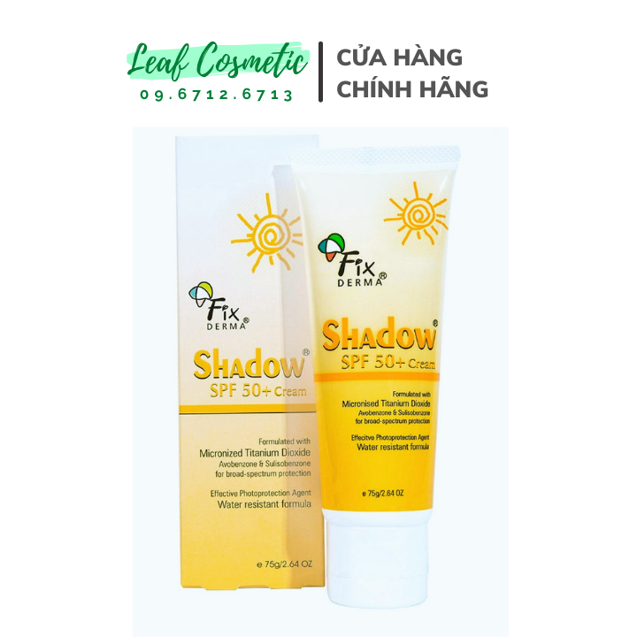 [ HÀNG CÔNG TY ] Kem chống nắng Fixderma Shadow SPF 50+ Cream - SPF 30+ 75g