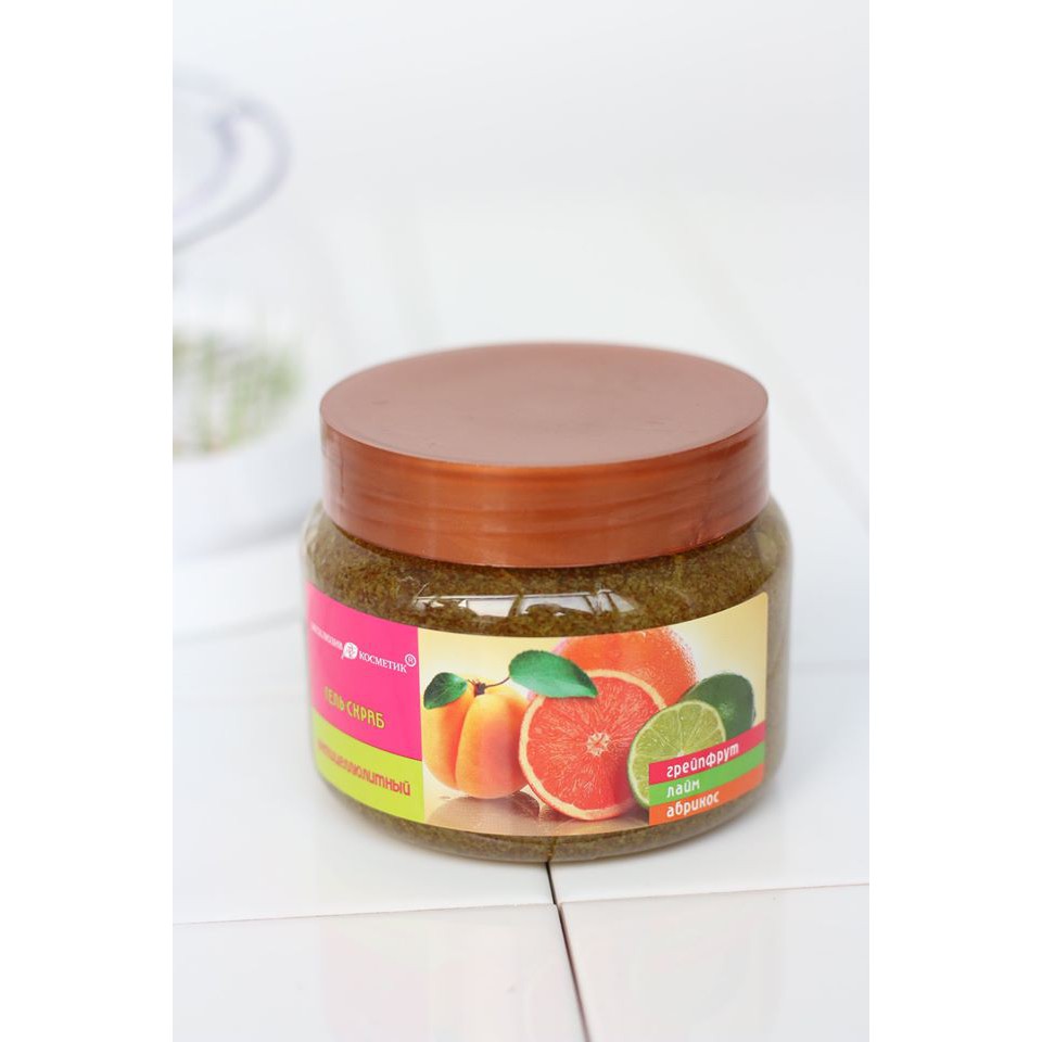 [Hcm]Tẩy Da Chết Body Hương Chanh Đào Gel Scub Grapefruit Lime Apricot 380G