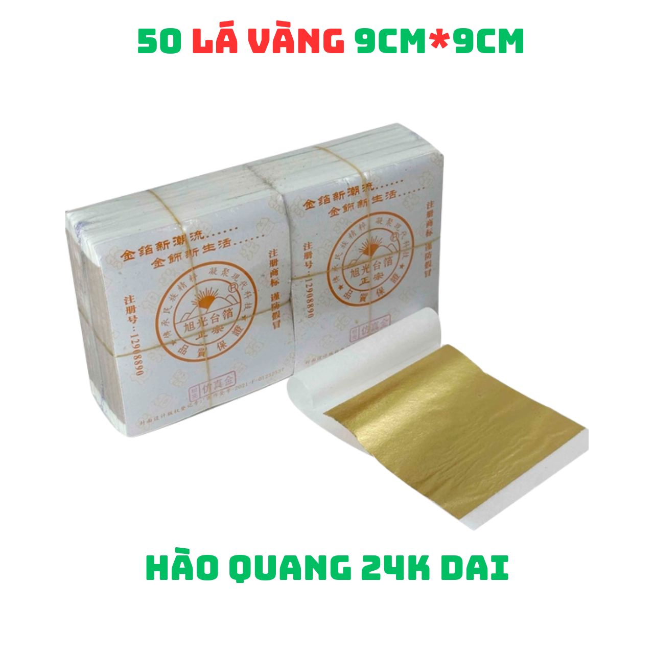 50 Lá dát vàng 24K rẻ nhất trong các loại lá vàng dát trên mọi chất liệu