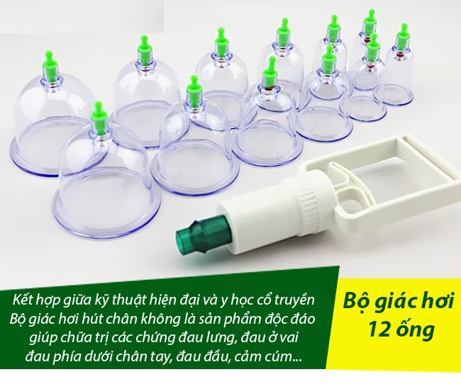 Bộ giác hơi 12 món không dùng lửa THAILAND 100 % ( cao cấp)