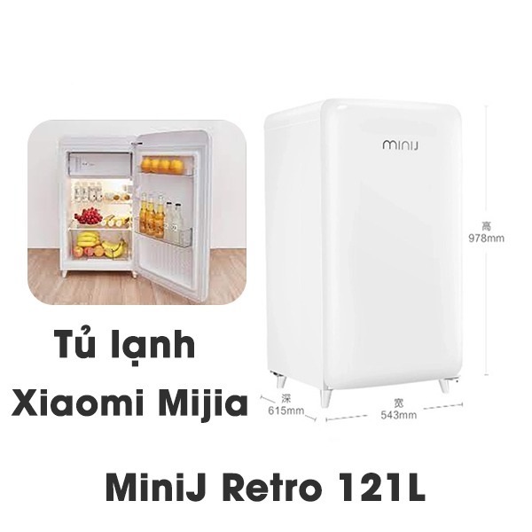 Tủ Lạnh mini Xiaomi Mijia MiniJ Retro 121L BC-M121RWT