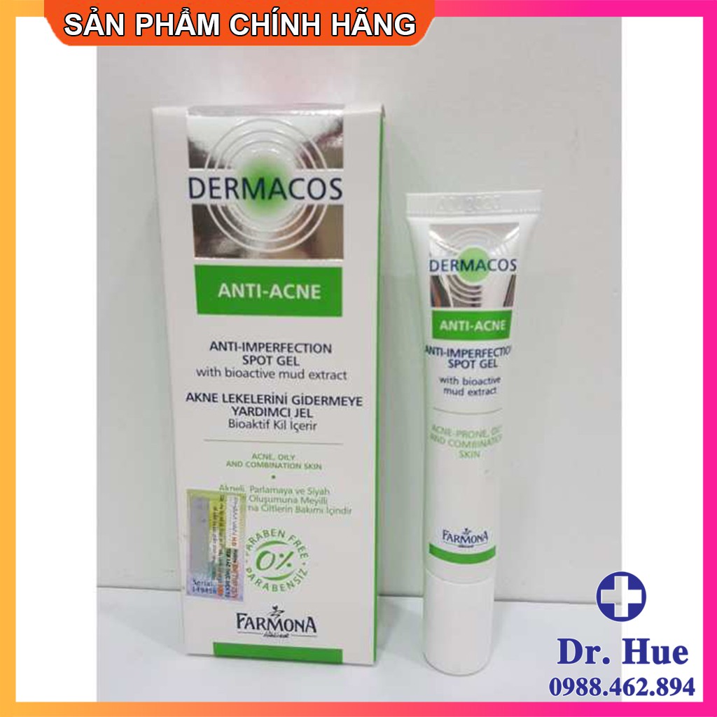 Gel Trị Mụn Farmona Dermacos Anti Acne Anti Imperfection Spot Gel Sản Phẩm Được Chiết Xuất Từ Các Thành Phần Tự Nhiên An Toàn Và Không Gây Kích Ứng Cho Người Dùng