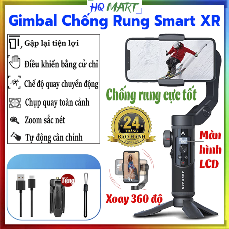 Gimbal điện thoại DJI OSMO 4 SE / Gymbal AOCHUAN Smart XR Thiết bị chống rung hỗ trợ quay phim chụp 