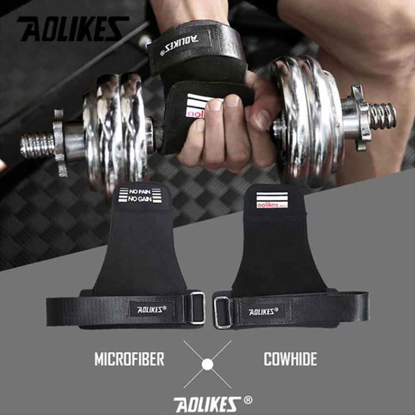 [2 Cái] Găng Tay Tập GYM Dây kéo lưng Lifting Straps đa năng hỗ trợ tập Gym Deadlift lên xà nâng tạ