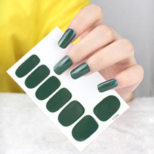 Bộ 12 nhãn dán trang trí móng tay chống thấm nước phong cách Hàn Quốc