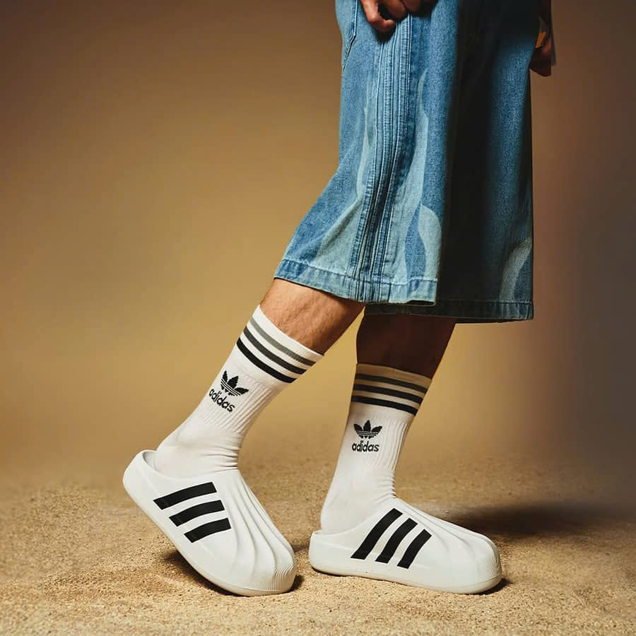 Chính Hãng Dép Adidas Superstar Adifom Mule Sục Đạp Gót Nam Nữ Trắng Đen Tiện Lợi Đi mưa IF6184 / IG