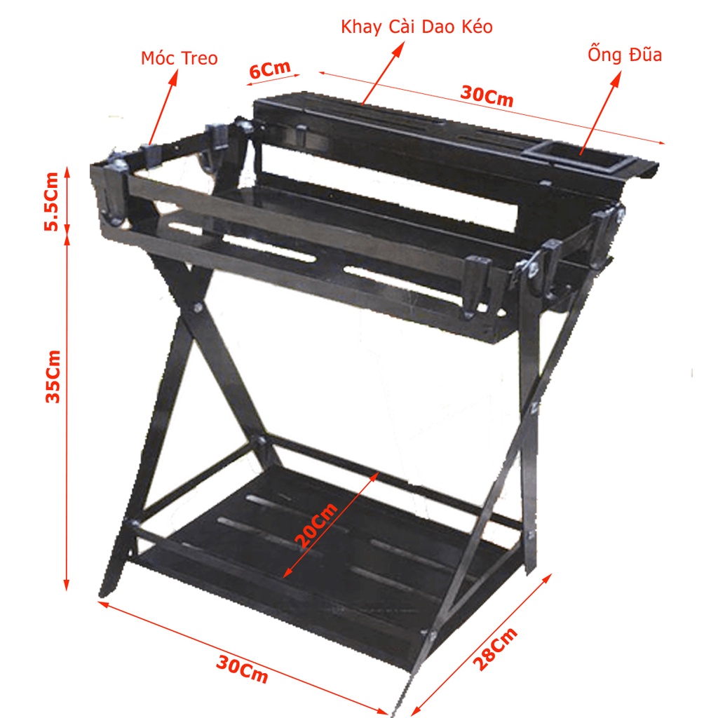 Kệ Gia Vị Gấp Gọn Nhà Bếp Thông Minh Đựng Gia Vị Đồ Đạc Nhà Bếp Gọn Gàng Sơn Tĩnh Điện Thép Cacbon M