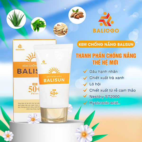 Kem chống nắng trắng da dành cho mọi loại da BaliSun SPF 50+ PA ++++ (50g)