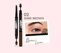 Chì Kẻ Mày Hai Đầu Silkygirl Lâu Trôi 24h Flat Tip Brow Liner 0.15g .#01 Natural Brown Nâu Tự Nhiên