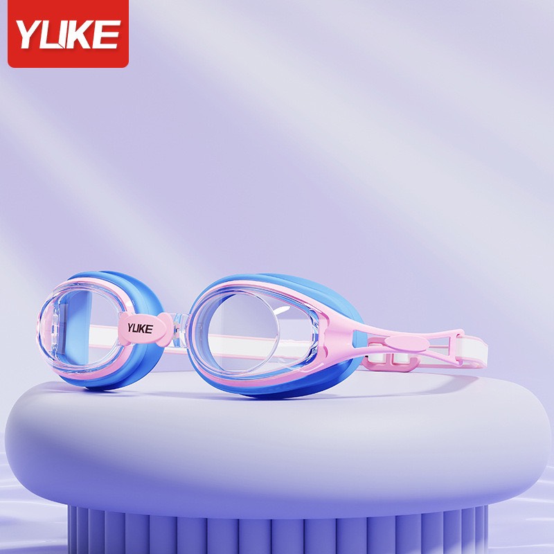 Kính bơi trẻ em dây nhỏ YUKE 5001gọng nhò độ nét cao chống sương chống nước cho bé trai và bé gái