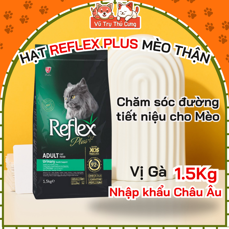 Thức ăn Hạt Reflex Plus Urinary 15Kg cho Mèo bị thận vị Thịt Gà