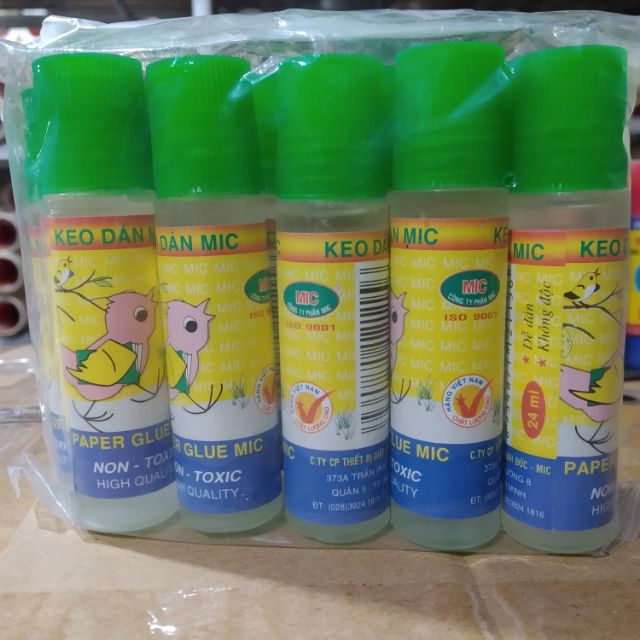 10 Lọ keo dán Michồ nước Mic