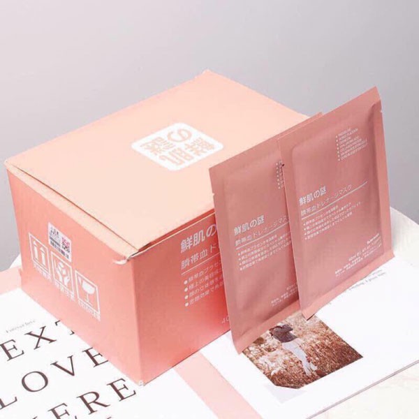 [Hcm]Hộp 50 Miếng Mặt Nạ ❌Chính Hãng ❌Nhật Bản Nhau Thai Tế Bào Gốc Rwine Beauty Stem Cell Placenta Mask Nhật Bản
