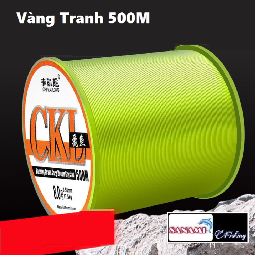 Cước câu cá siêu bền Nhật Bản CKL 500M Vô Cùng Dẻo DaiĐộ Bền Cao Và Cắt Nước Tốt DCR2 - SANAMI FISHI