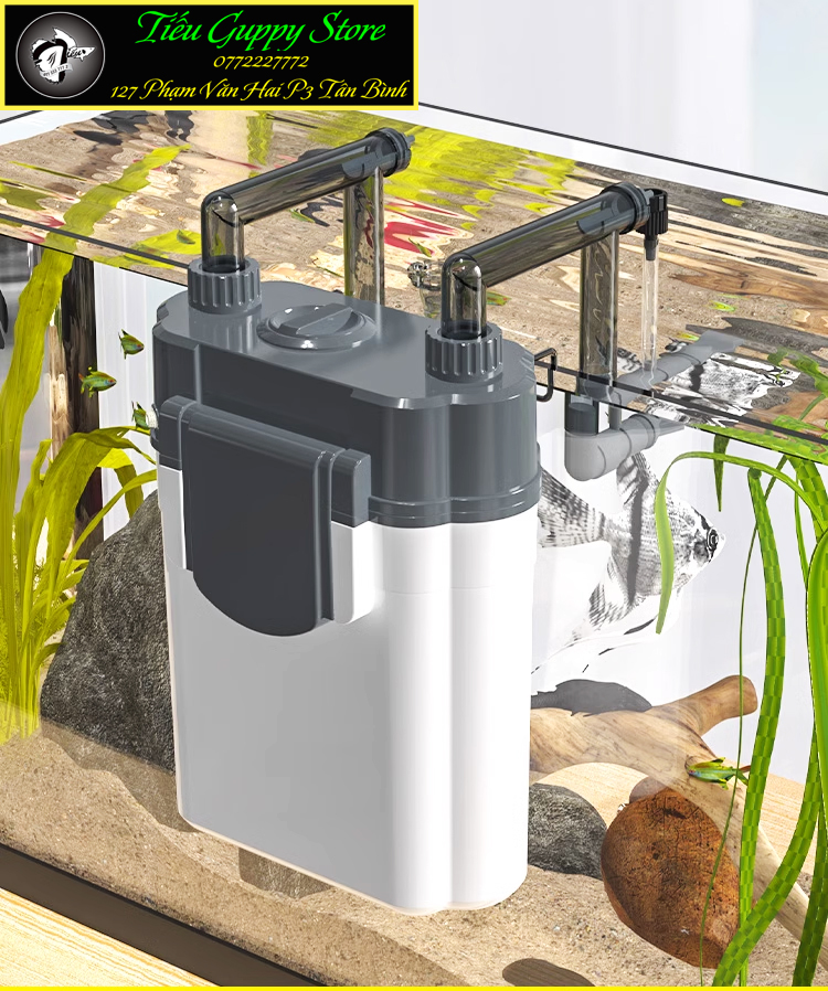 Lọc Treo SOBO SF150 - SF350 - SF550 Kèm Lọc Váng cho Hồ Cá Hồ Thủy Sinh Hồ Rùa