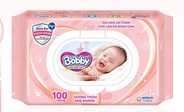 [HCM]Combo 6 gói Khăn Ướt Bobby 100 miếng/ 80 miếng - hàng chính hãng