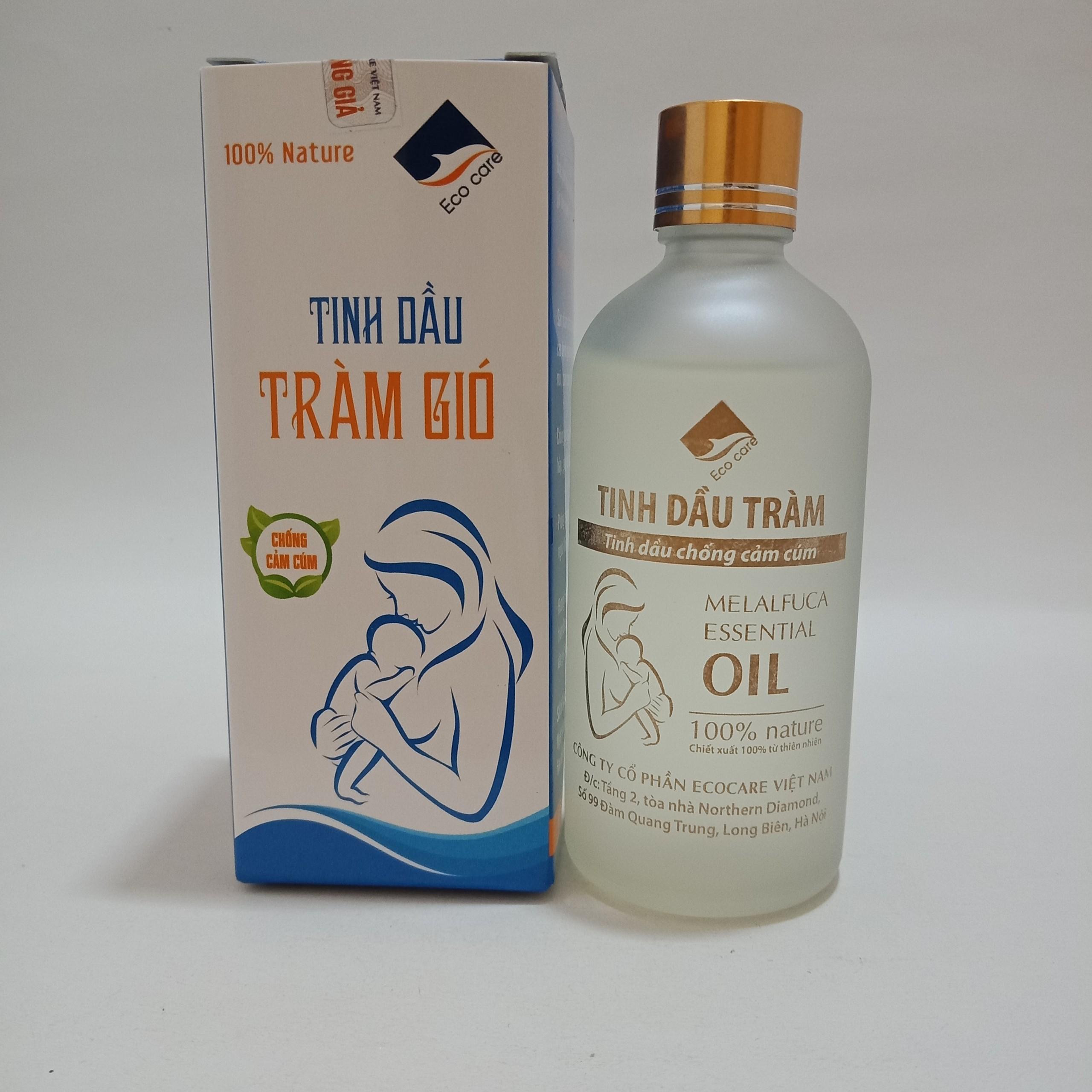 Tinh Dầu Tràm Gió Ecocare - Chống Cảm Cúm 100% Thiên Nhiên Chai 100Ml