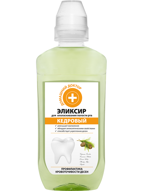 Nước Súc Miệng Domashnij Doctor Cây Tuyết Tùng Giúp Chắc Khỏe Nướu 300Ml