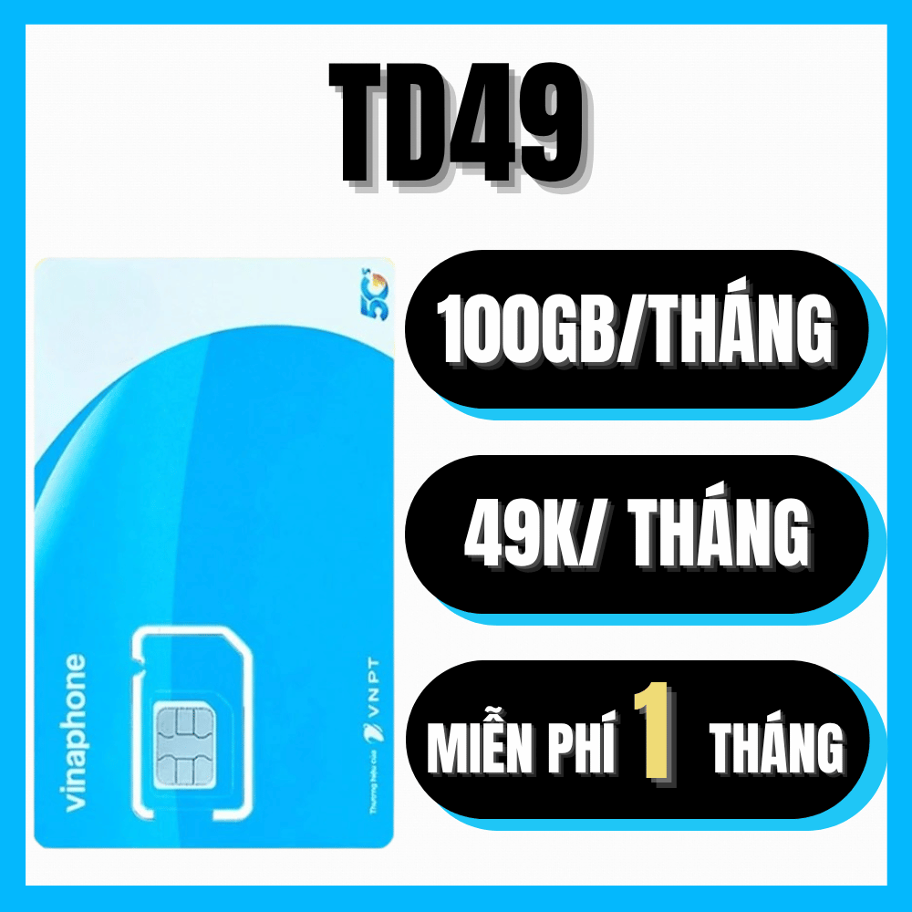 (BÁN CHẠY) Sim Vinaphone Tặng Tháng Đầu Không Nạp Data Full TốC Độ Cao 6GB/Ngày Miễn Phí YTB Tictoc 
