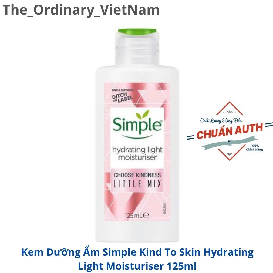 Kem Dưỡng Ẩm Simple Kind To Skin Hydrating Light Moisturiser 125ml