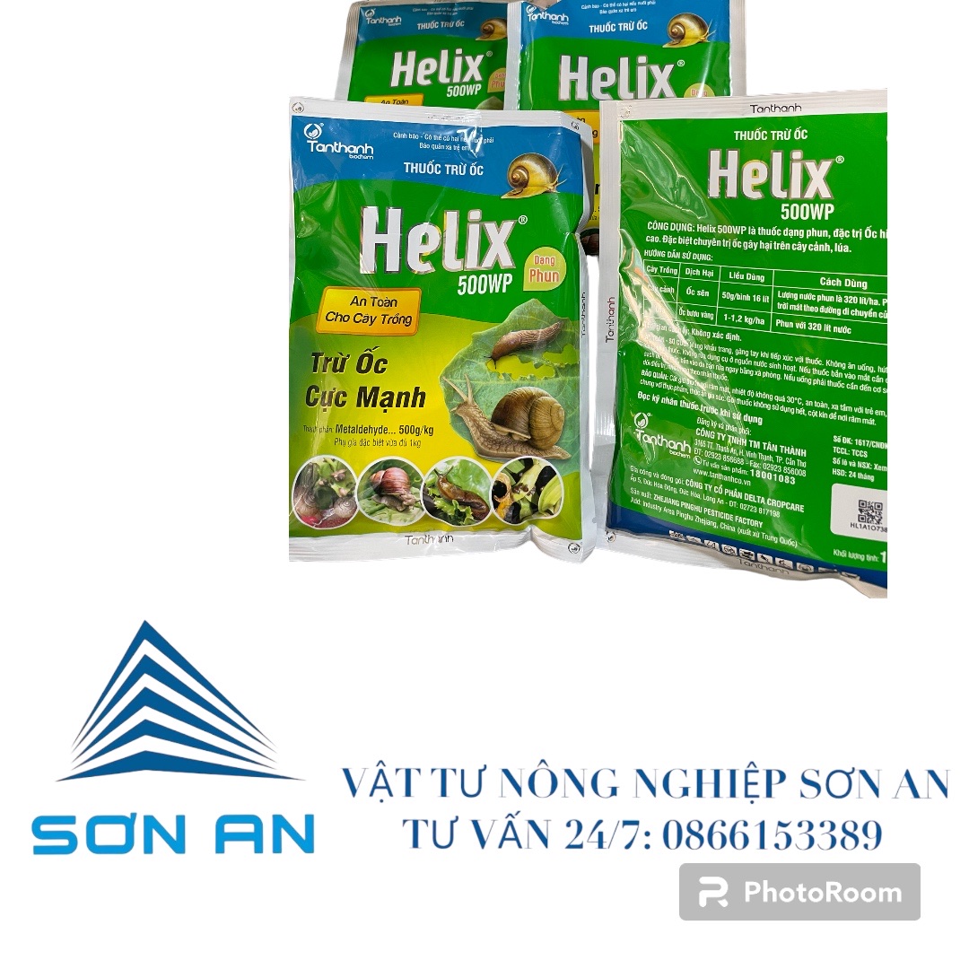 Combo 10 gói thuốc trừ ốc dạng phun Helix (100g) thuốc diệt ốc sên thuốc diệt ốc bưu vàng hiệu lực c