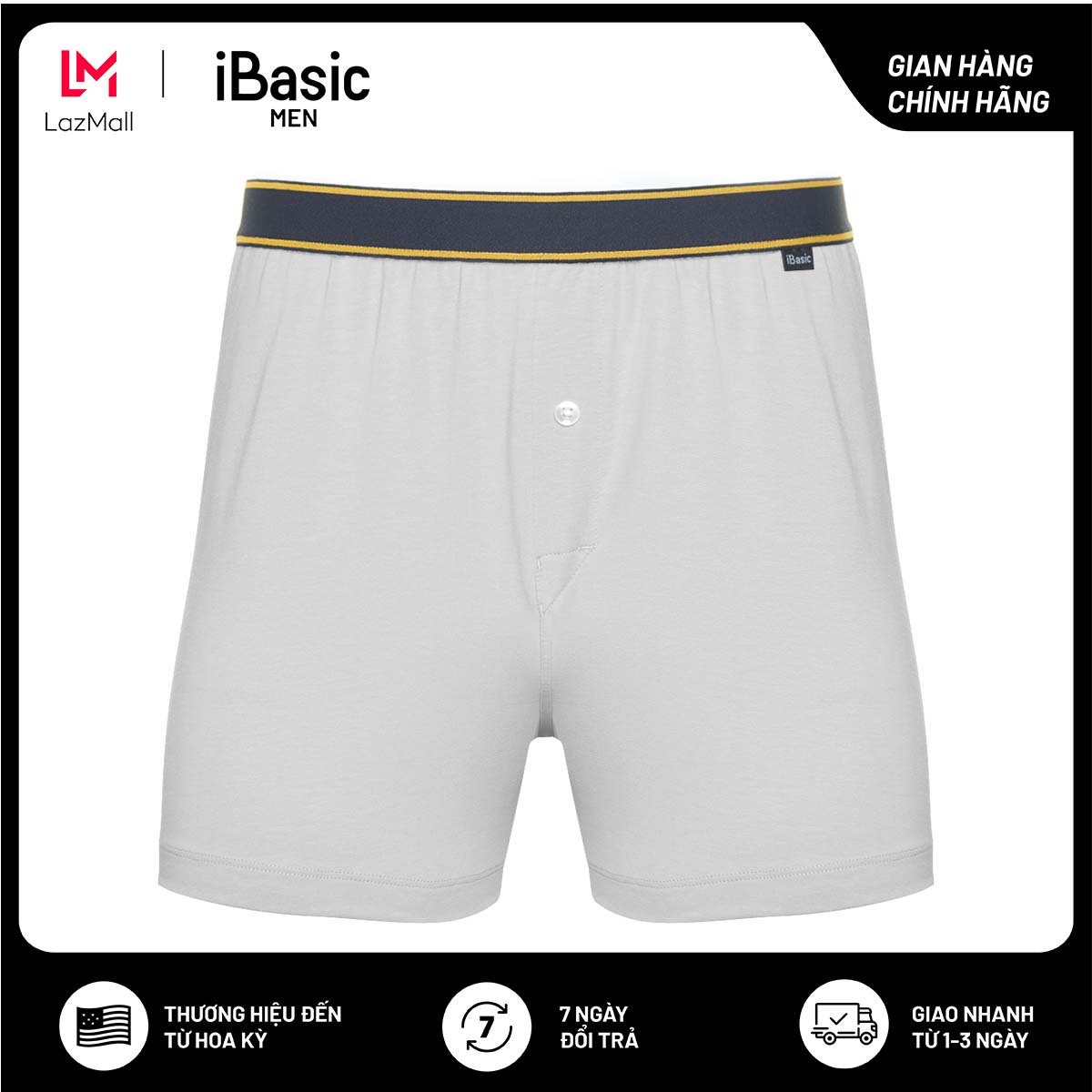 Quần đùi thun nam cotton iBasic SHM003