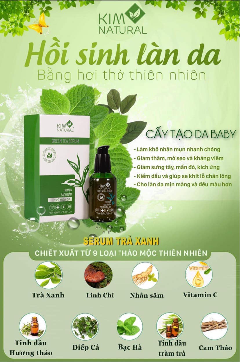 Tinh Chất Trà Xanh Bản Thường Kim Natural