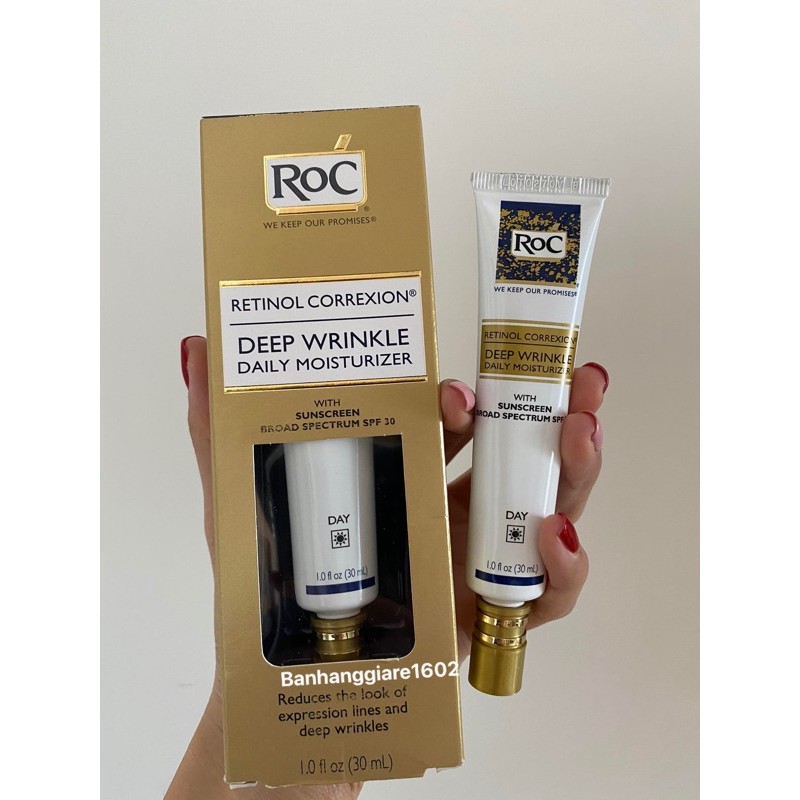 [Hcm]Kem Dưỡng Ngày/ Đêm Roc Retinol Corexion Deep Wrinkle Night Cream 30Ml Fullsize (Bill Mỹ)