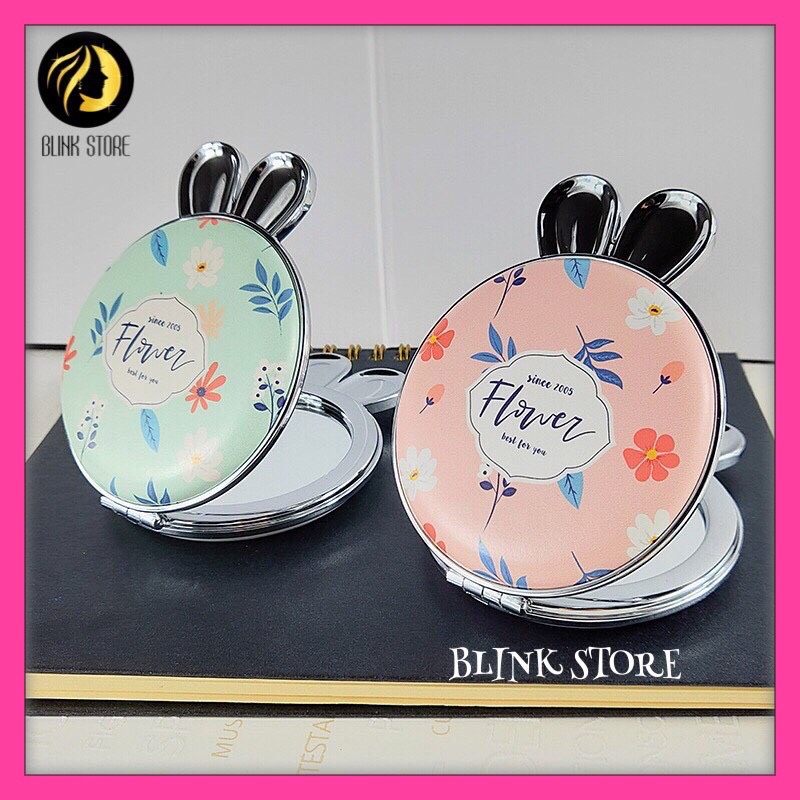 Gương Để Bàn Mini Trang Điểm Cao Cấp Chất Liệu Vỏ Da Pu Khung Nhựa Abs Cao Cấp Bỏ Túi Tiện Lợi. Thanh Toán Khi Nhận Hàng.