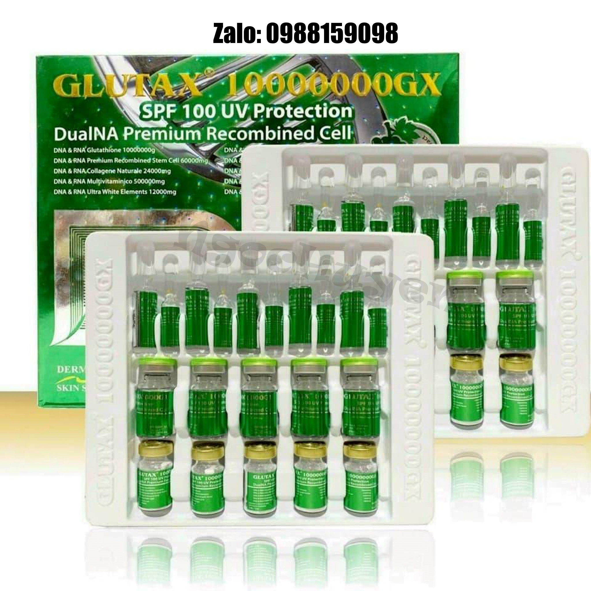 Set Truyền Trắng Glutax 1.000.000 Italy 10 buổi