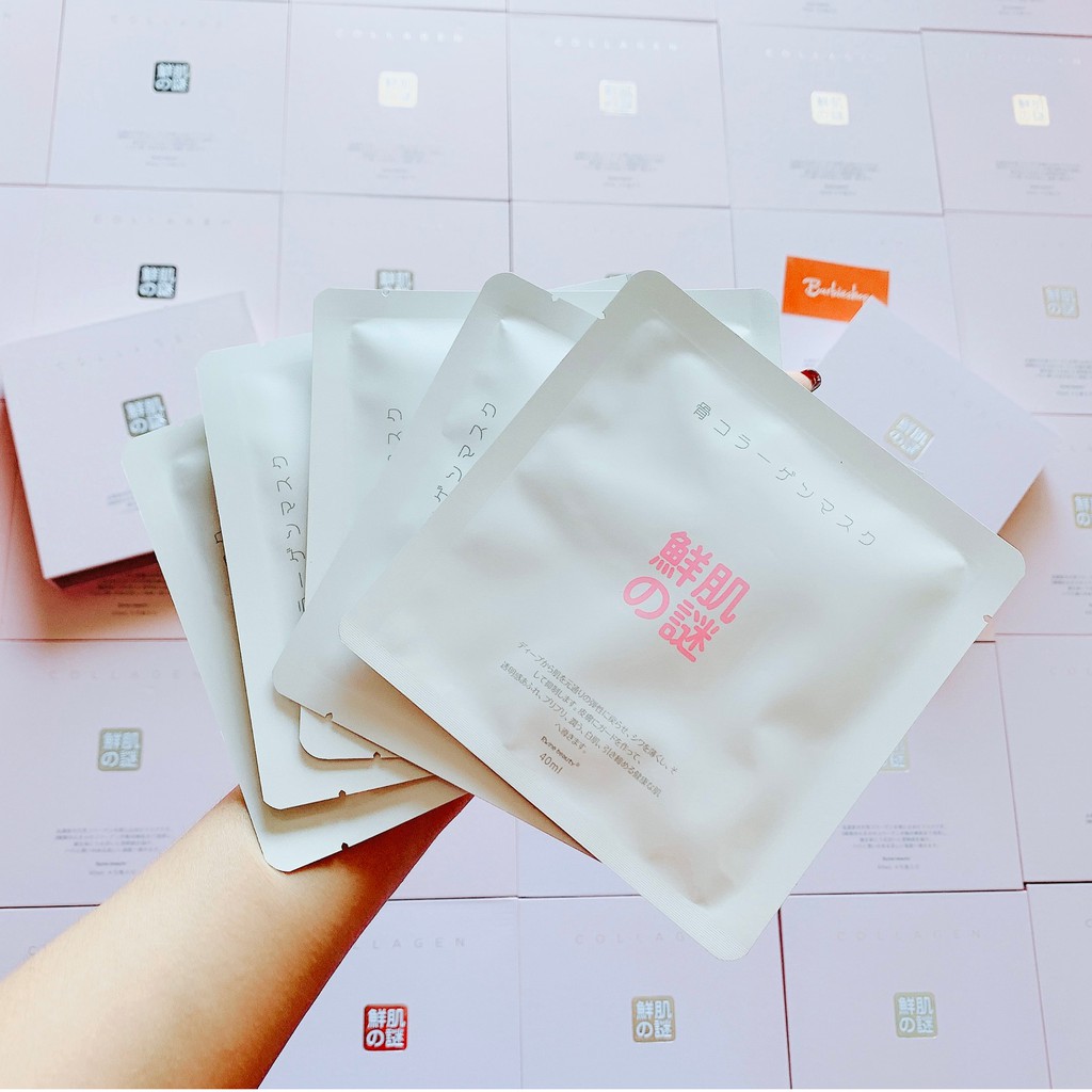 Mặt Nạ Collagen Trắng Da Rwine Beauty Collagen Mask Nhật Bản ( Miếng Lẻ )