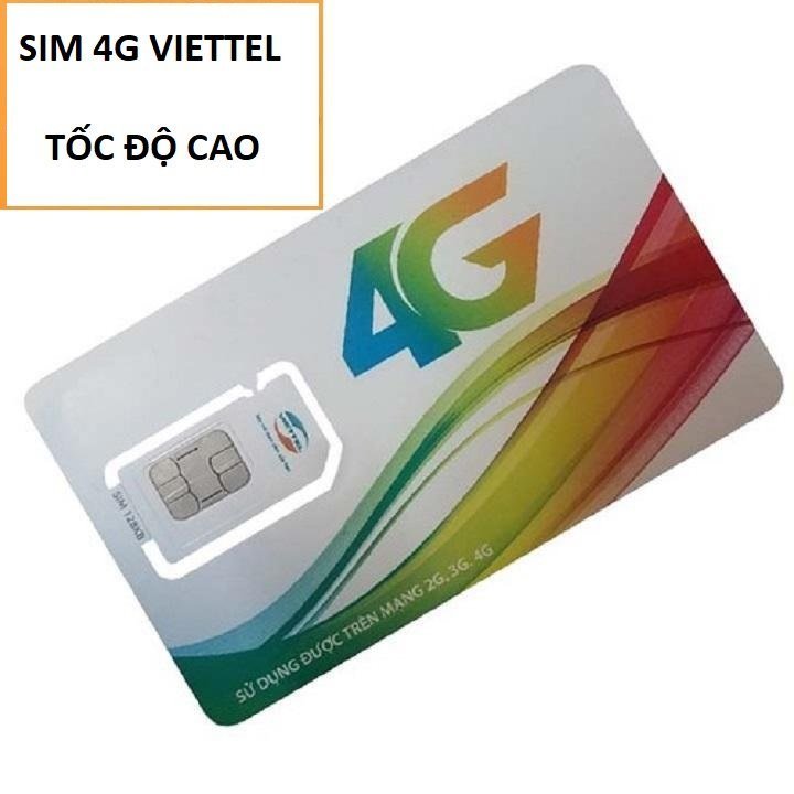 Sim 4G Viettel  Sim data TỐC ĐỘ CAO  Cộng thêm phút gọi miễn phí Sim trắng 100% FREESHIP - CHƯA KÍCH HOẠT