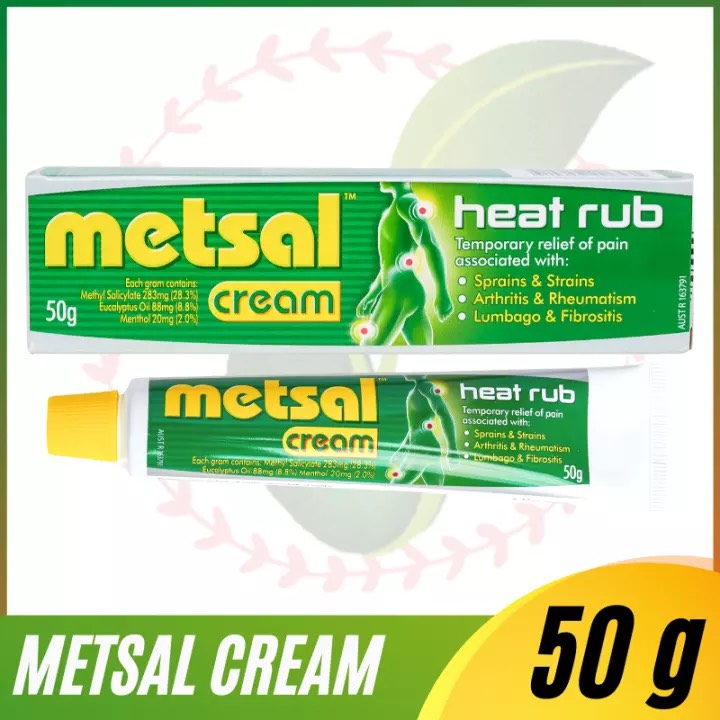 [Hcm][ Cam Kết Hàng Úc ] Kem Bôi Giảm Đau Khớp Và Cơ Bắp Metsal Cream 50G