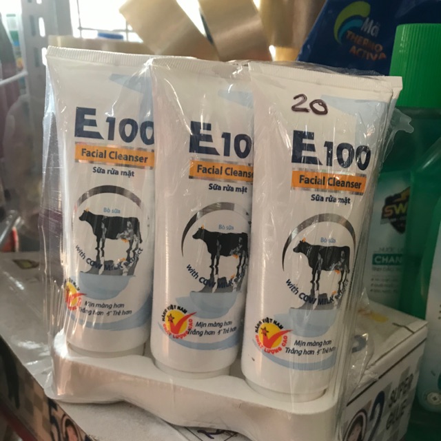 Sữa rửa mặt E100 tinh chất sữa bò 50ml