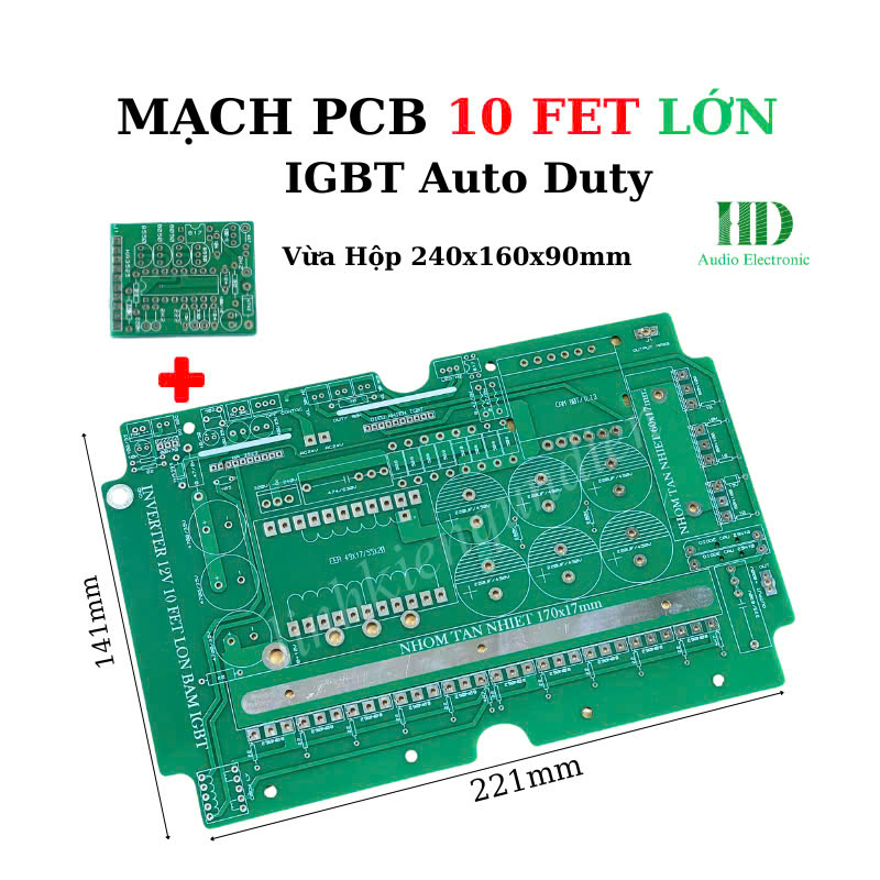 PCB bo mạch kích đ iện 10 fet lớn băm IGBT Auto Duty - LinhKien HD
