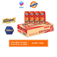 Thùng 48 hộp 180mL Thức uống lúa mạch hương vị sô-cô-la Ovaltine DHA+/ X2 CANXI - YOOSOO