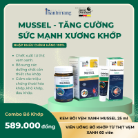 combo Mussel từ vẹm xanh- hỗ trợ tăng cường sức khỏe xương khớp Sanct Bernhard