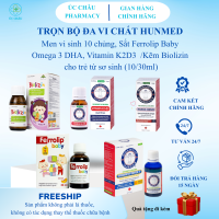 Men vi sinh 10 chủng/Sắt Ferrolip Baby/ Omega 3 DHA/Kẽm Biolizin cho trẻ từ sơ sinh (10ml30ml50ml)