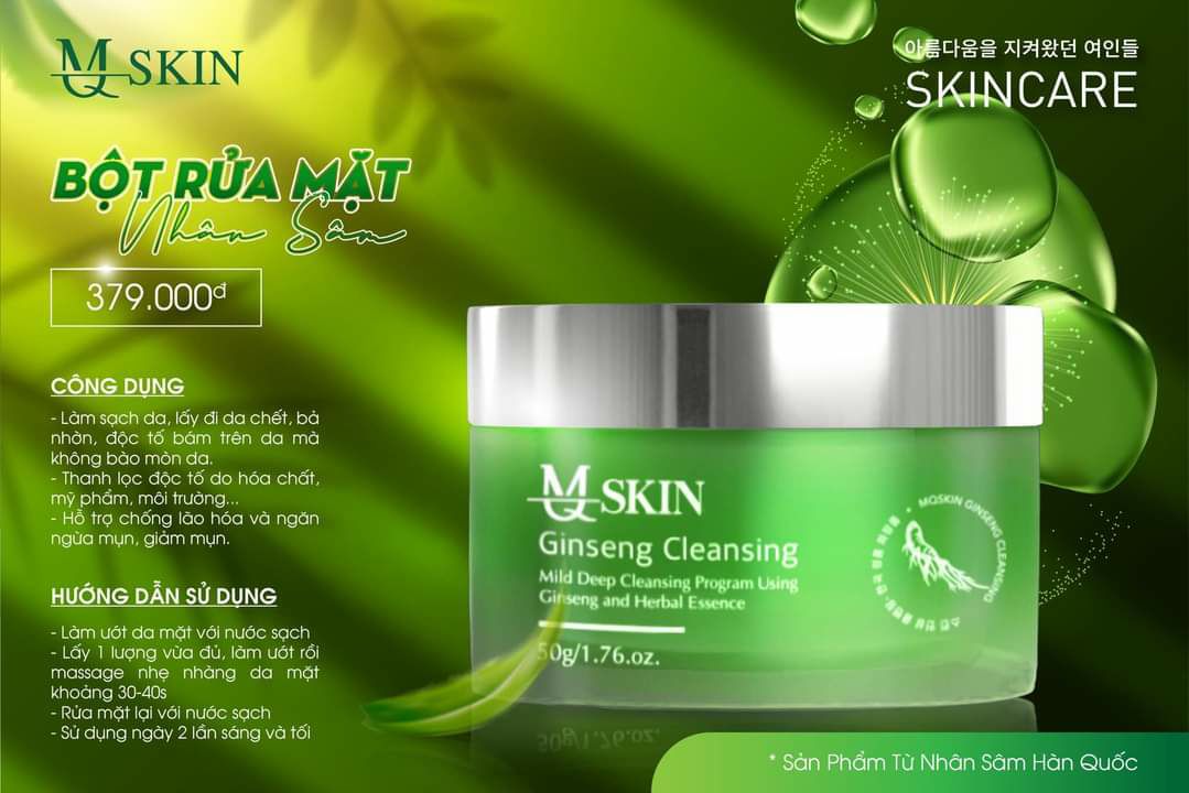 Mq Skin Chính Hãng Bột Rửa Mặt