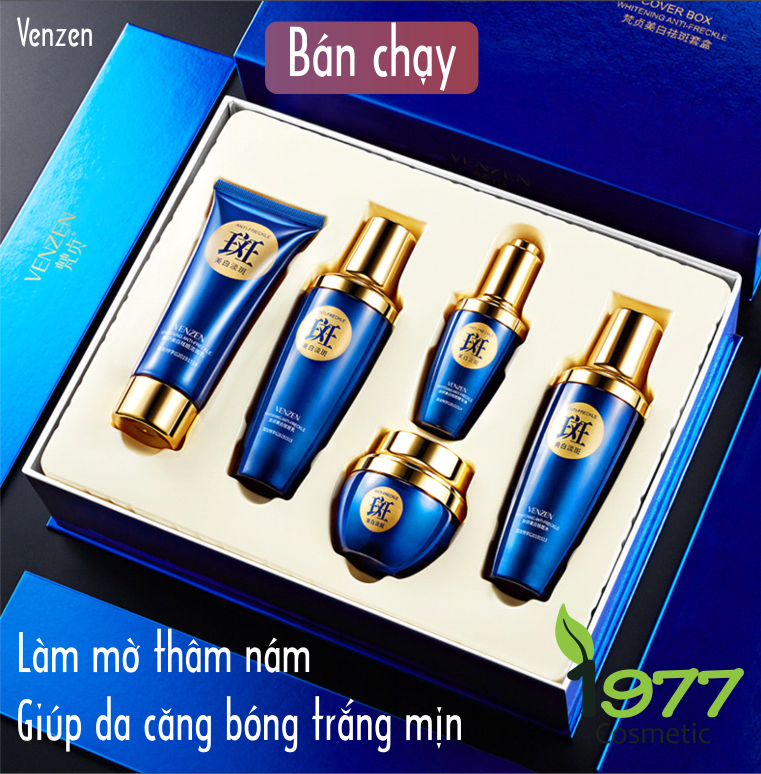 Bộ Mỹ Phẩm Làm Mờ Nám Tàn Nhang Dưỡng Trắng Da Hiệu Quả Cao Cấp Giúp Dưỡng Ẩm Làm Mờ Thâm Cho Da Mặt 5 Món Hàng Nội Đia Trung