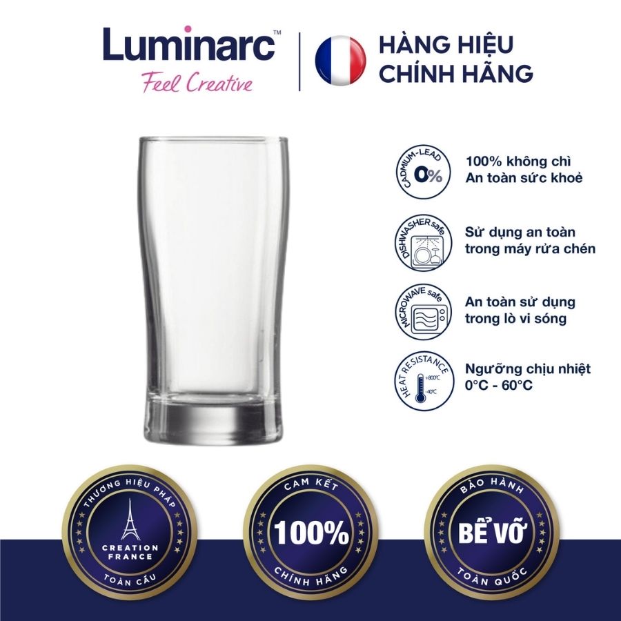 Bộ 2 Ly Thuỷ Tinh Arcoroc Cao Fillon 240ml - LUFID0545-2