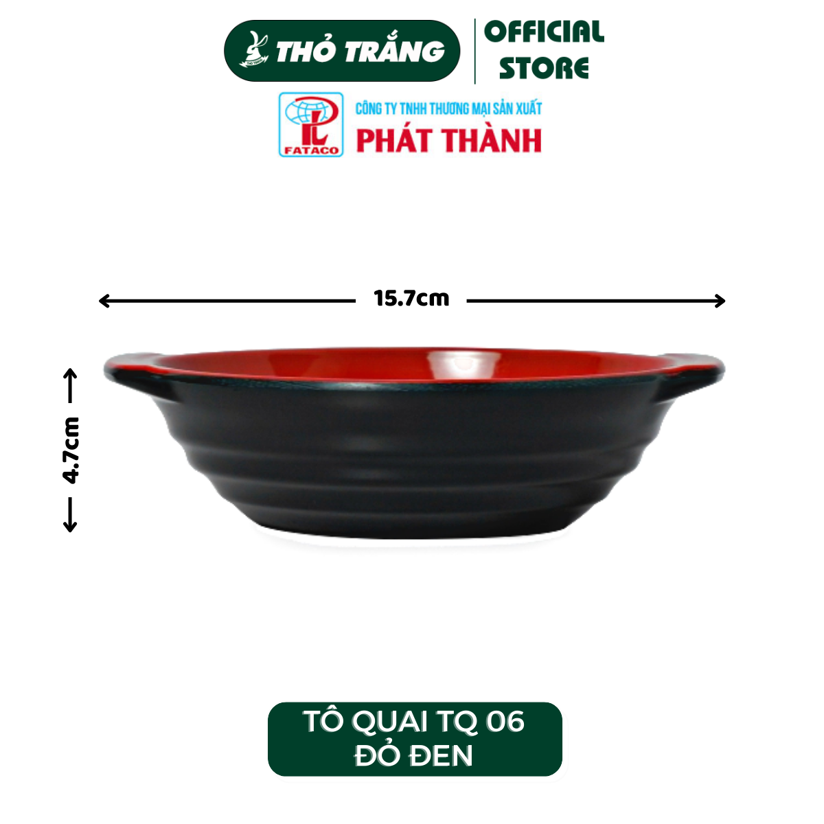 Tô Đỏ Đen nhựa Melamine cao cấp Fataco Việt Nam nhiều size