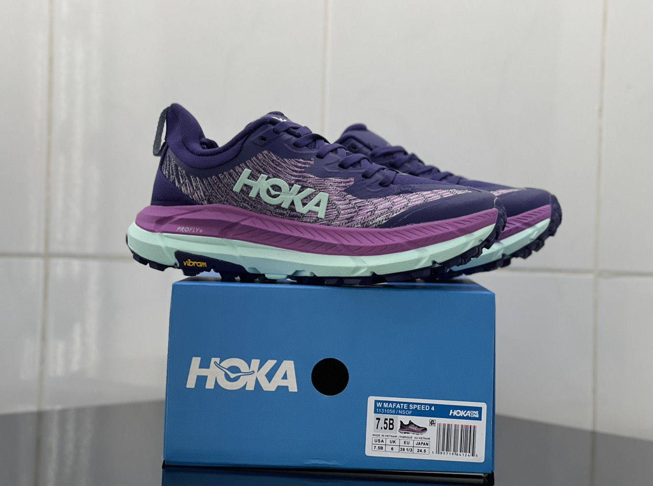 giày thể thao giày chạy bộ nữ - Hoka Mafate Speed 4 chính hãng - Tặng kèm tất