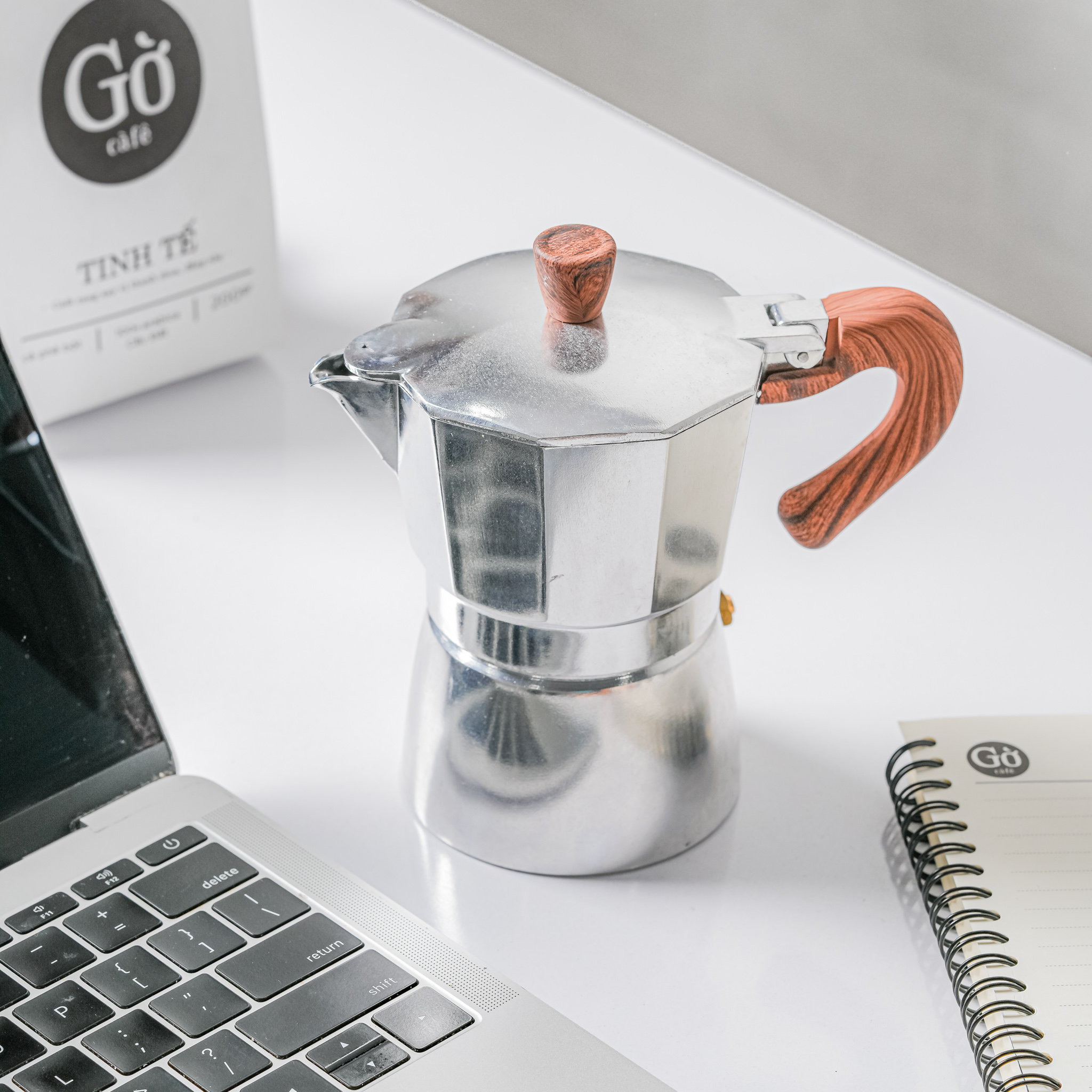 Ấm pha cà phê Moka Pot băng nhôm 150ML bình pha cà phê kiểu Ý