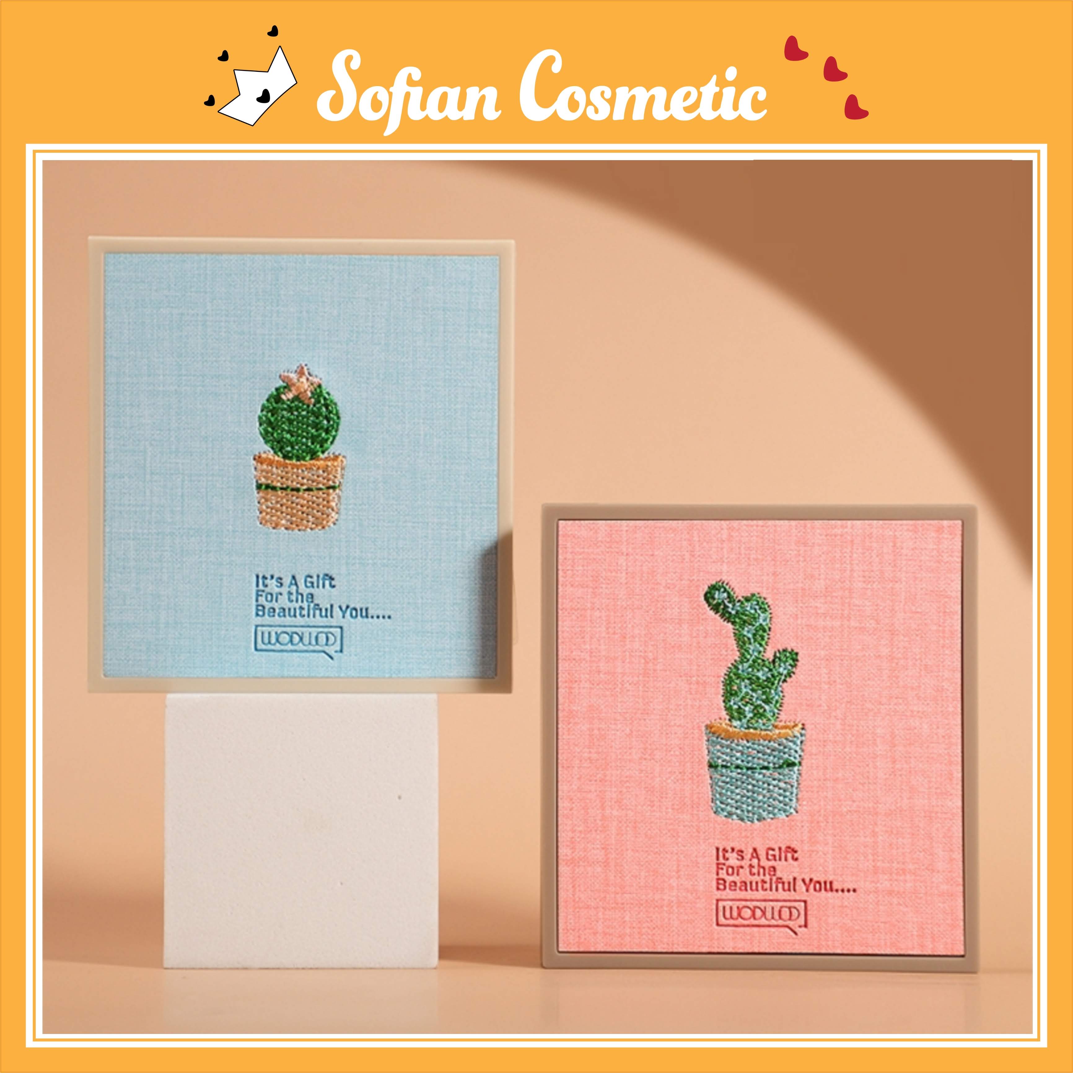 Wodwod - Bảng Mắt Nội Địa Trung Wodwod Xương Rồng Pearlescent Matte Glitter 9 Màu Siêu Hot Nhũ Lì Lâu Trôi - Sofian Cosmetic