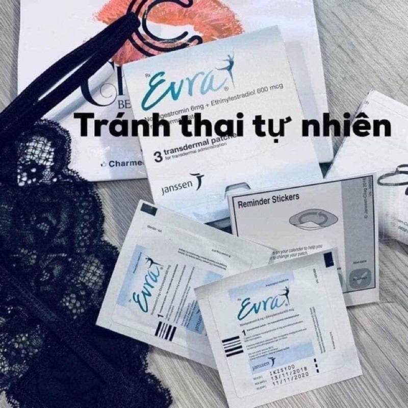 [Hcm][Có Sẵn] Miếng Dán Tránh Thai Evra Thái Lan