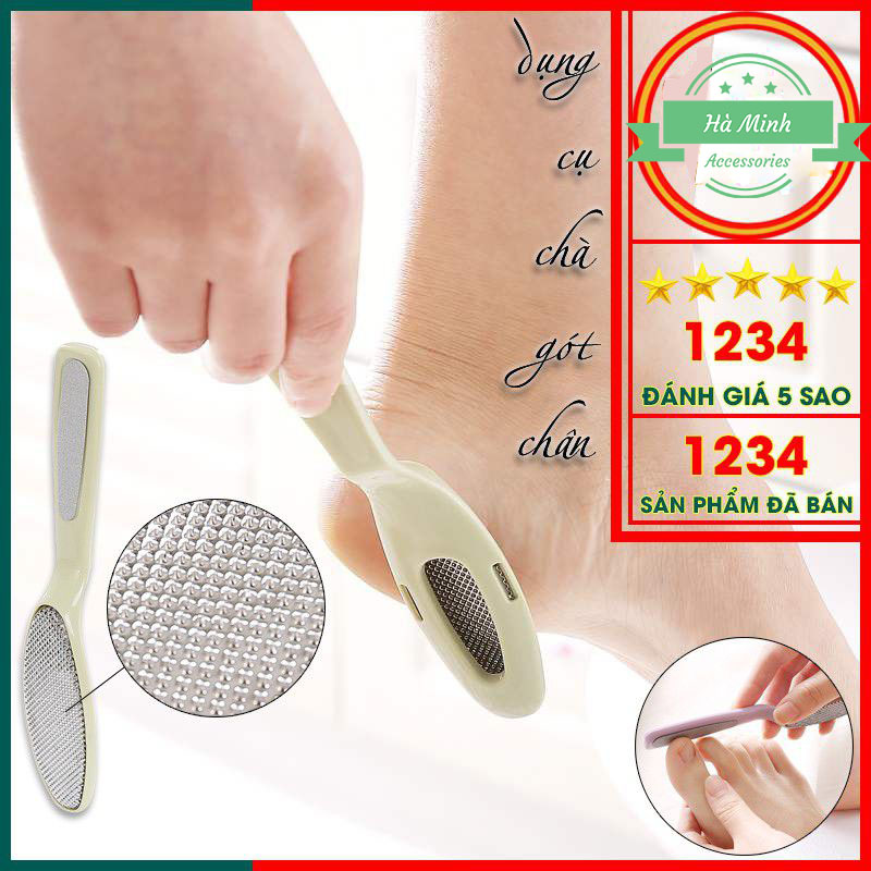 Chà gót chân - Dụng cụ chà gót chân mặt kim loại làm sạch tế bào chết