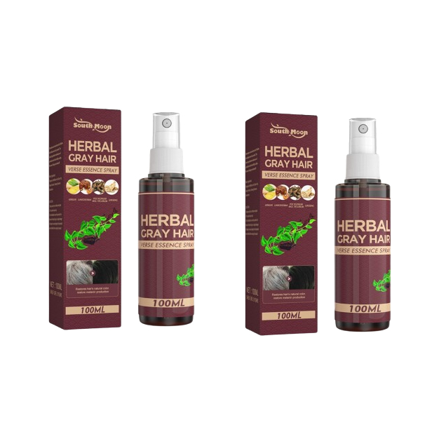 Xịt Đen Tóc Herbal Herbal Tinh Chất Linh Chi Đen Tóc Herbal Herbal Gray Hair Serum Phủ Bạc Làm Đen T