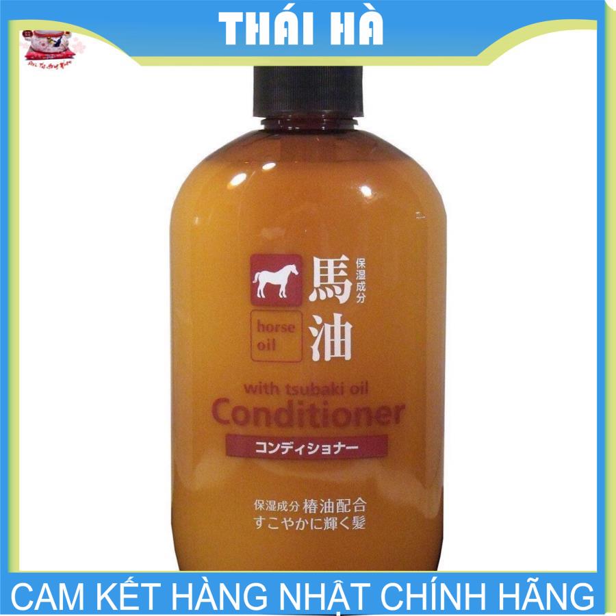 Dầu Xả Mỡ Ngựa 600Ml Dưỡng Tóc Óng Mượt Nhật Bản